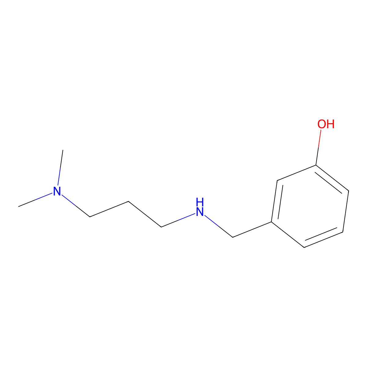 3-({[3-(Dimethylamino)propyl]amino}methyl)phenol molecular structure, CAS 1020999-49-8