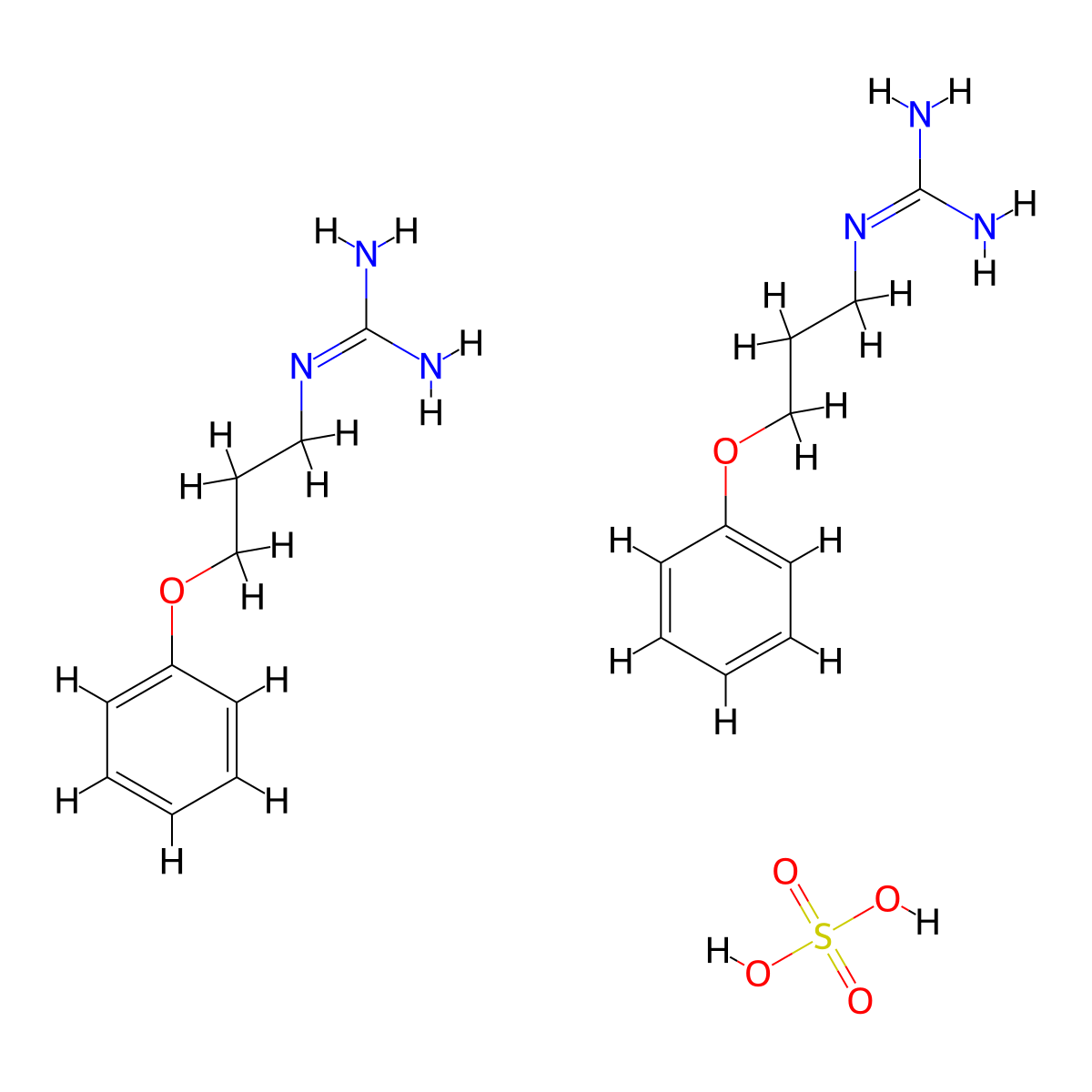 Guanoxyfen Sulfate molecular structure, CAS 1021-11-0