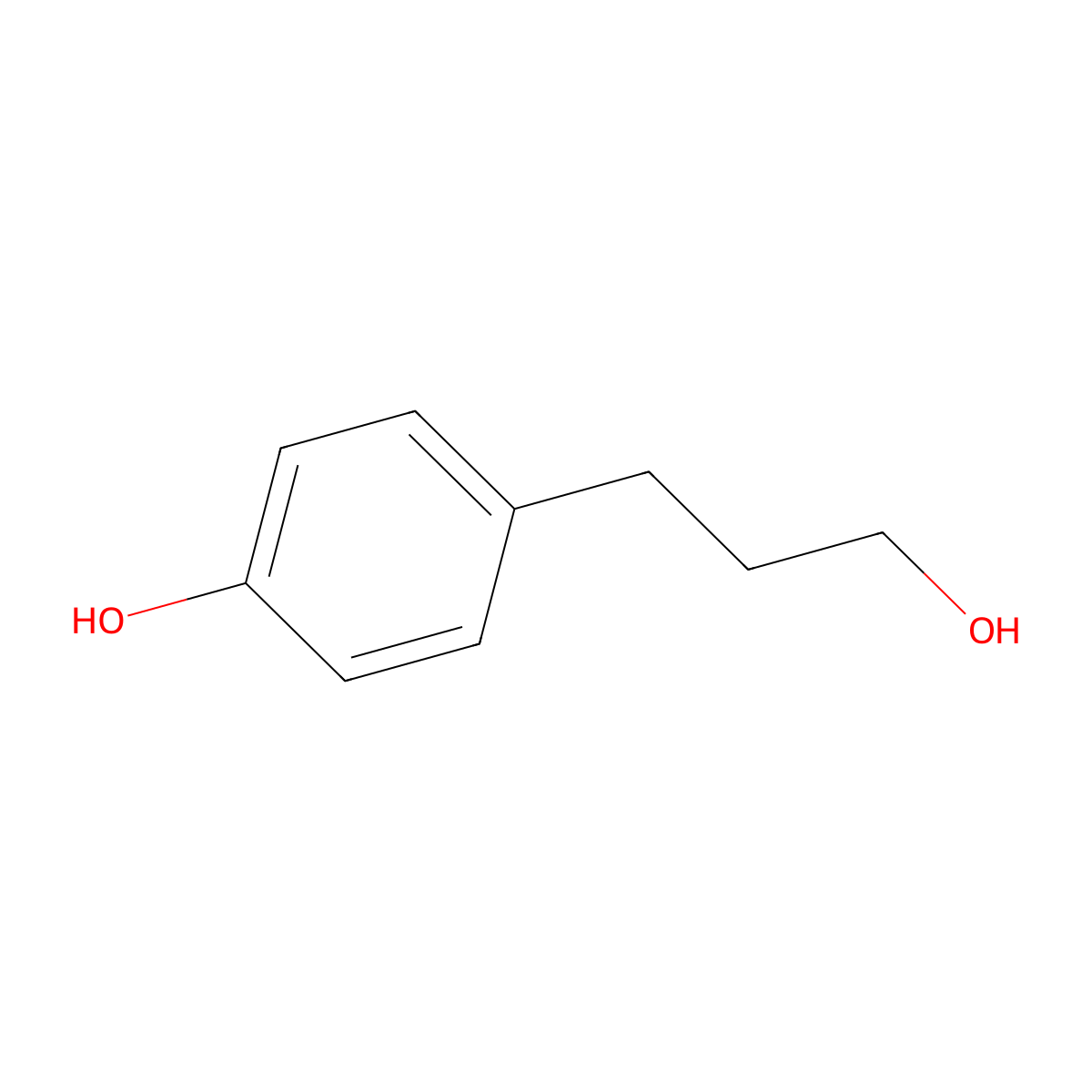 3-(4-Hydroxyphenyl)propanol molecular structure, CAS 10210-17-0