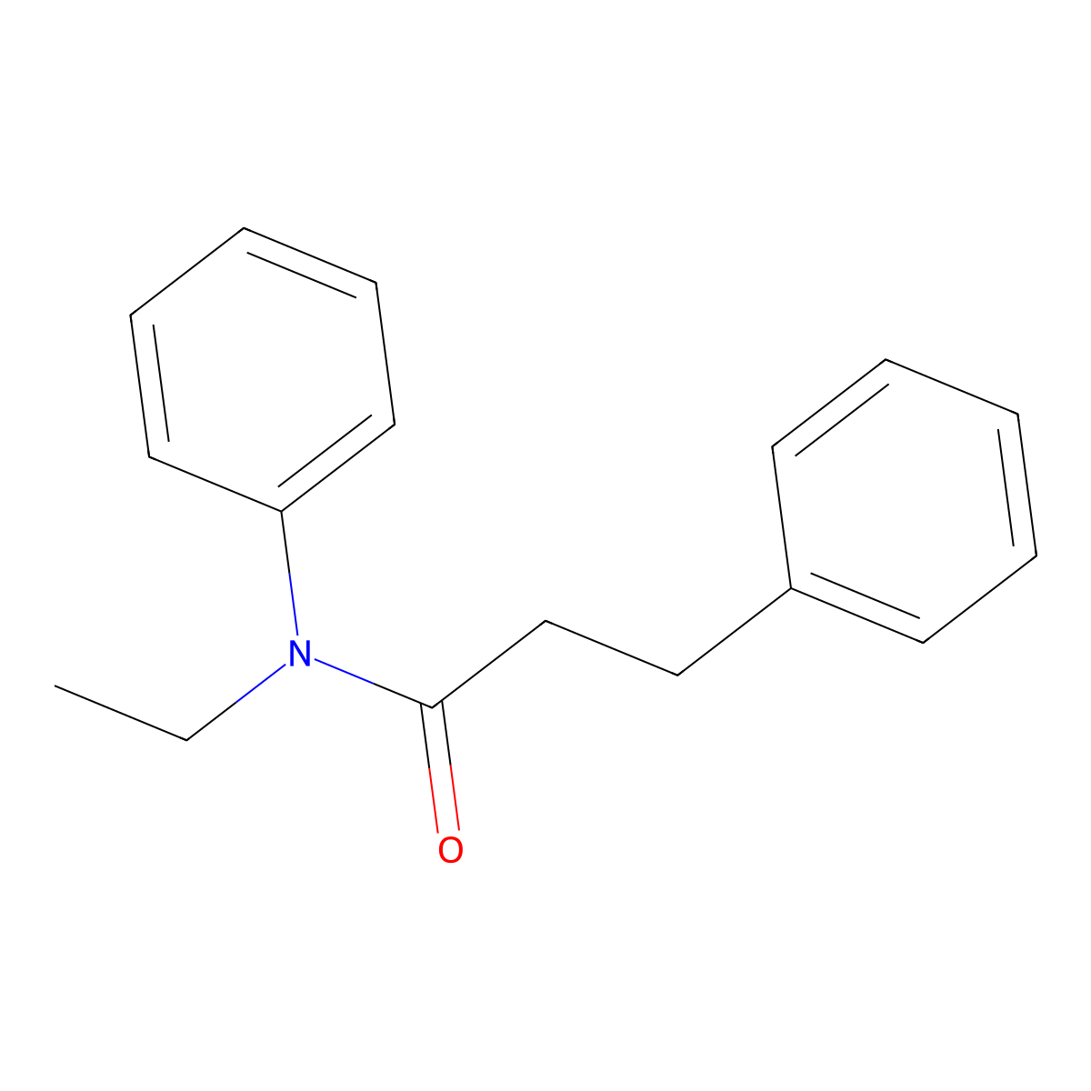 N-ethyl-N,3-diphenylpropanamide molecular structure, CAS 102100-44-7