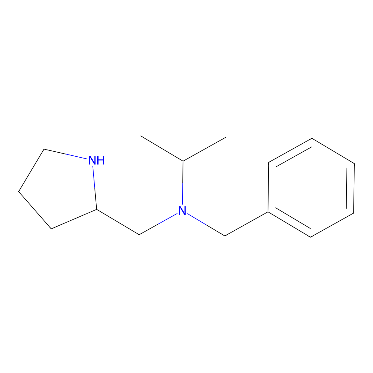 N-Benzyl-N-(pyrrolidin-2-ylmethyl)propan-2-amine molecular structure, CAS 1021011-24-4