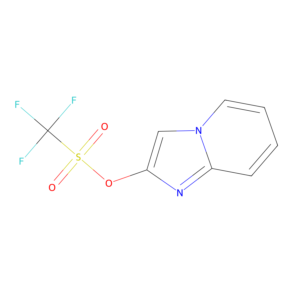 Imidazo[1,2-a]pyridin-2-yl trifluoromethanesulfonate molecular structure, CAS 1021019-74-8