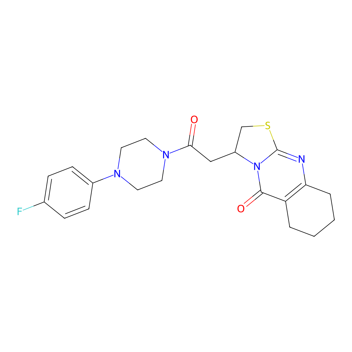 3-(2-(4-(4-fluorophenyl)piperazin-1-yl)-2-oxoethyl)-6,7,8,9-tetrahydro-2H-thiazolo[2,3-b]quinazolin-5(3H)-one molecular structure, CAS 1021024-67-8