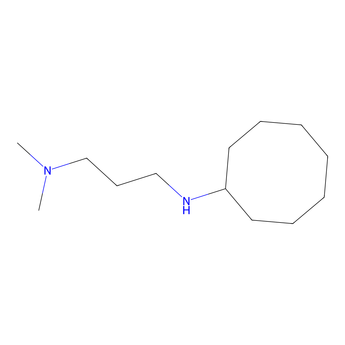 N-[3-(Dimethylamino)propyl]cyclooctanamine molecular structure, CAS 1021028-72-7