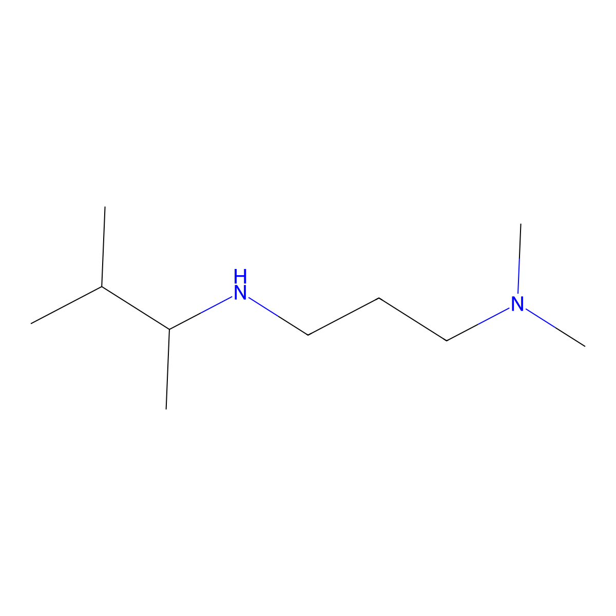 [3-(Dimethylamino)propyl](3-methylbutan-2-YL)amine molecular structure, CAS 1021029-14-0