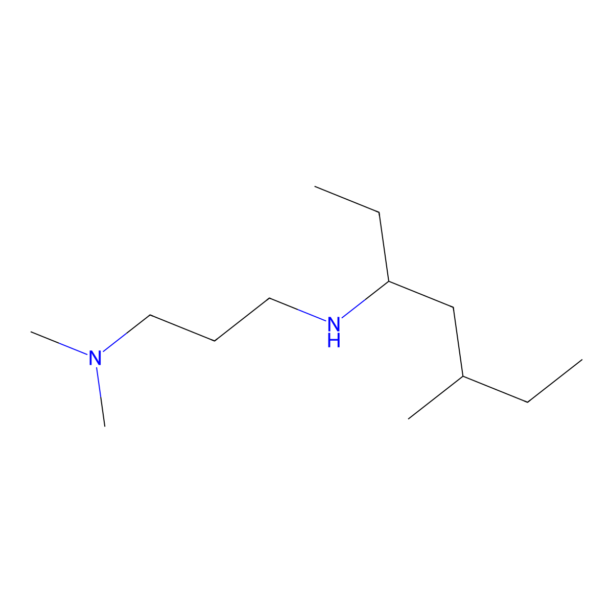 [3-(Dimethylamino)propyl](5-methylheptan-3-YL)amine molecular structure, CAS 1021029-44-6