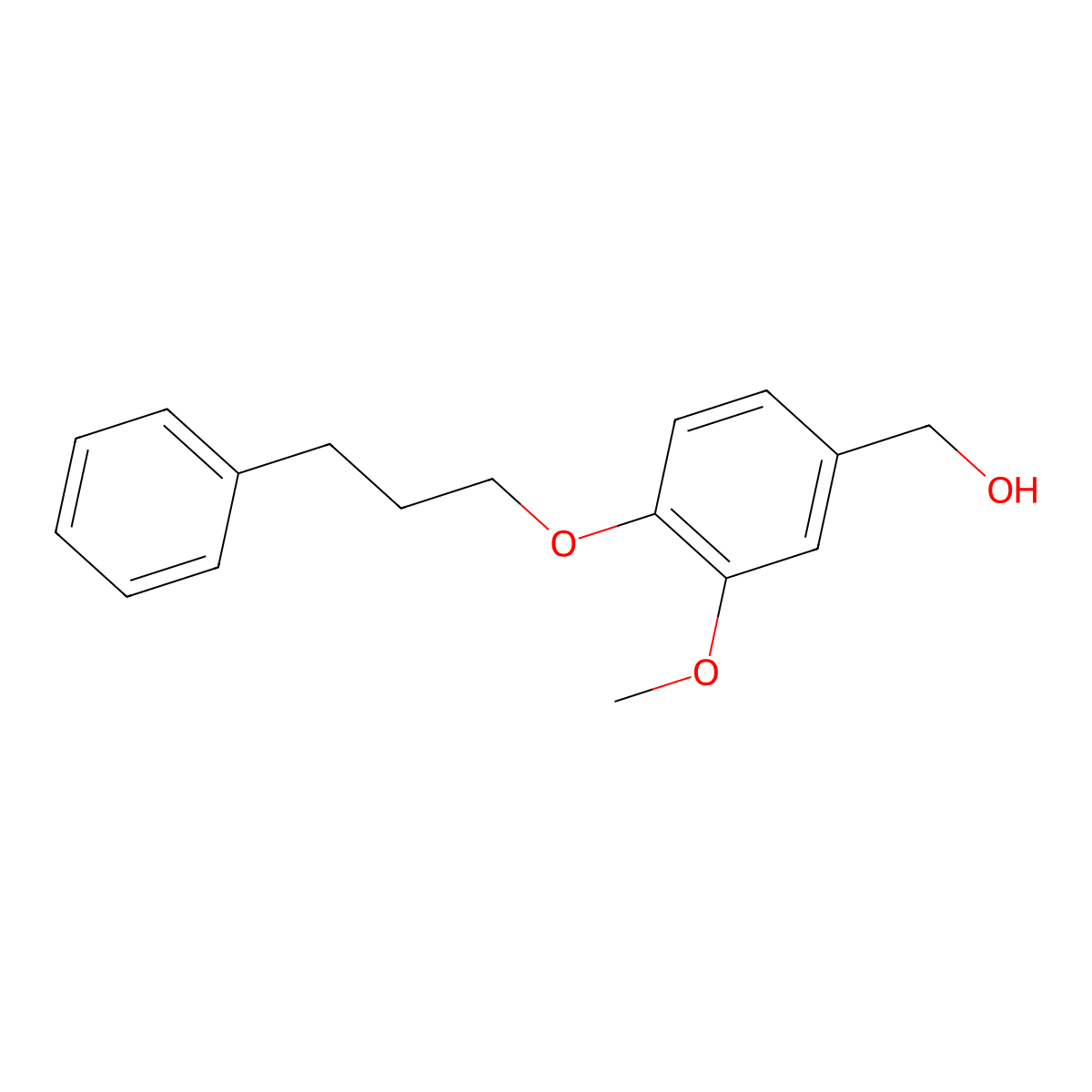 [3-Methoxy-4-(3-phenylpropoxy)phenyl]methanol molecular structure, CAS 1021030-78-3