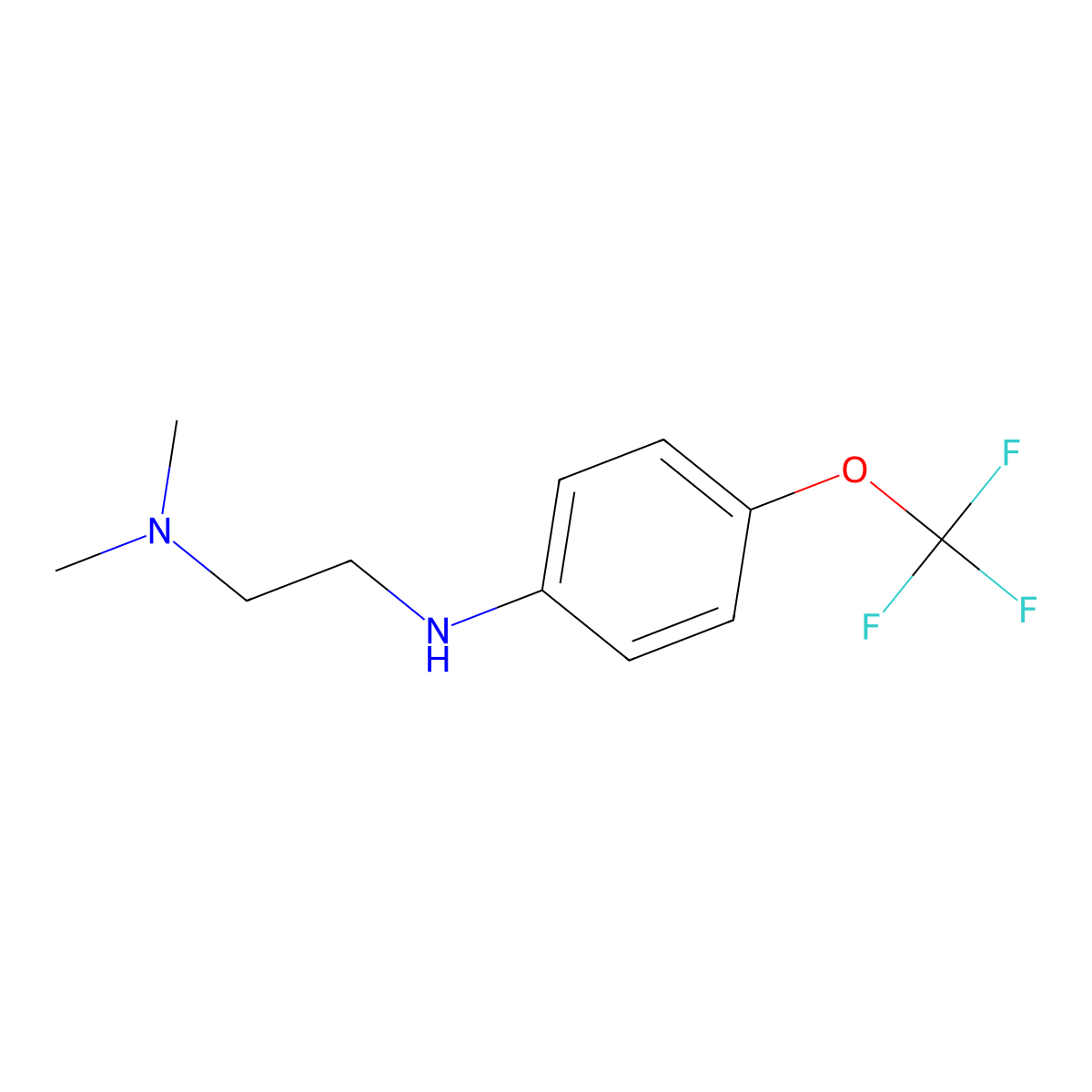 N-[2-(Dimethylamino)ethyl]-4-(trifluoromethoxy)aniline molecular structure, CAS 1021035-66-4
