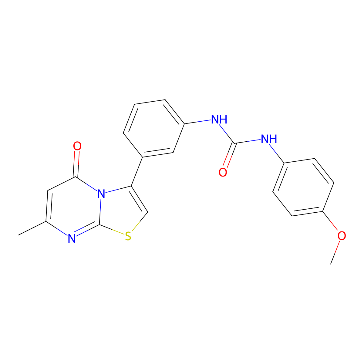 1-(4-methoxyphenyl)-3-(3-(7-methyl-5-oxo-5H-thiazolo[3,2-a]pyrimidin-3-yl)phenyl)urea molecular structure, CAS 1021040-18-5