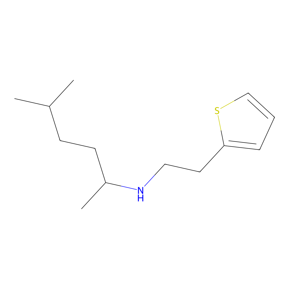 (5-Methylhexan-2-YL)[2-(thiophen-2-YL)ethyl]amine molecular structure, CAS 1021042-20-5