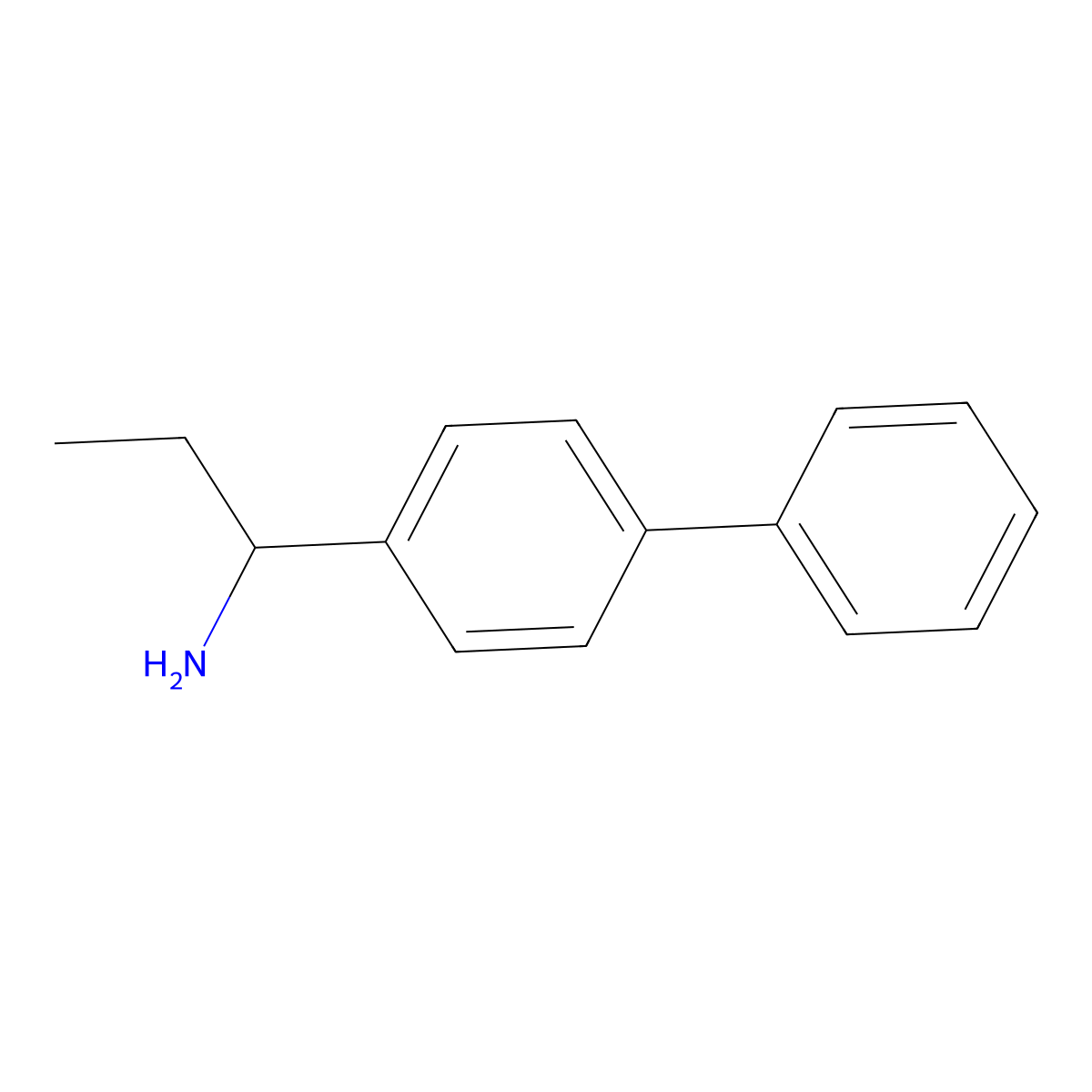 1-([1,1'-Biphenyl]-4-yl)propan-1-amine molecular structure, CAS 1021048-45-2