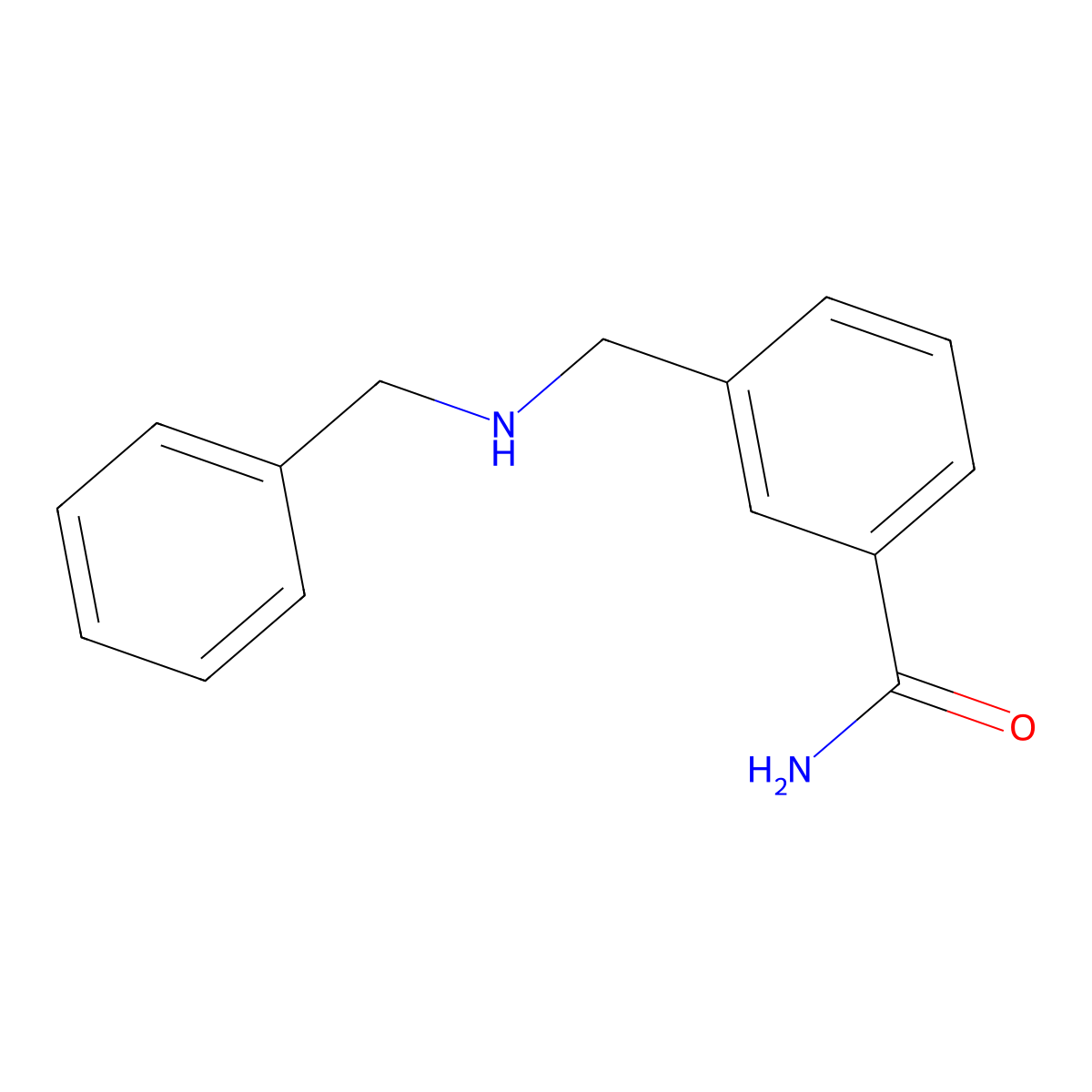 3-[(Benzylamino)methyl]benzamide molecular structure, CAS 1021049-97-7