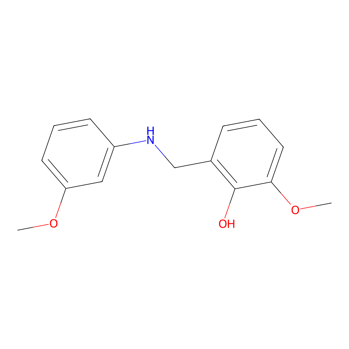 2-Methoxy-6-{[(3-methoxyphenyl)amino]methyl}phenol molecular structure, CAS 1021053-42-8