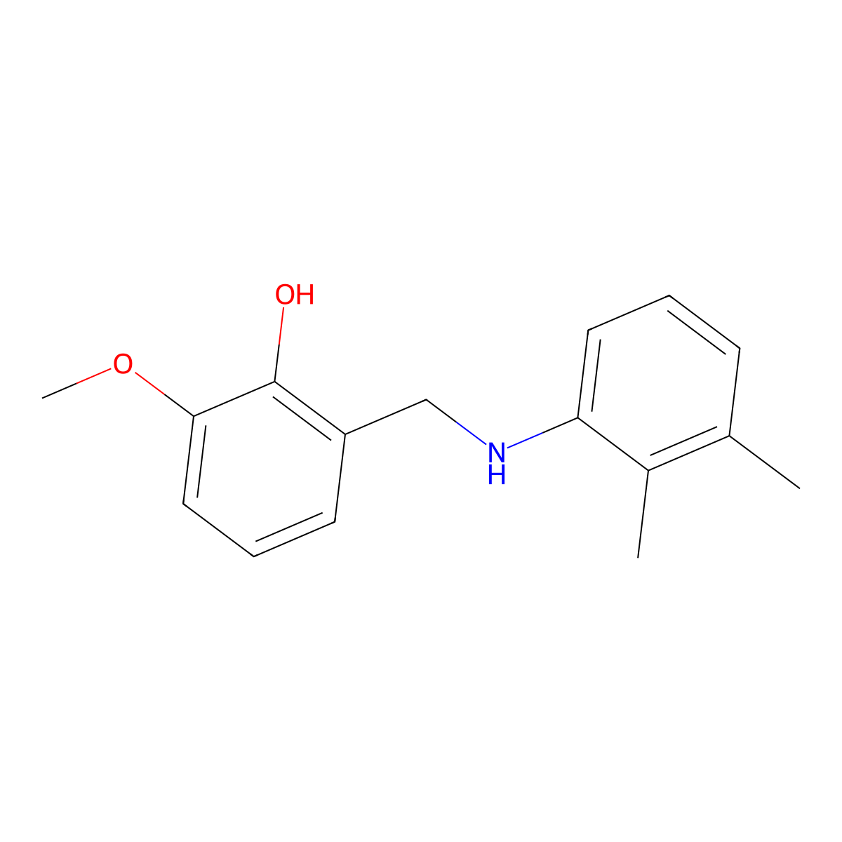 2-{[(2,3-Dimethylphenyl)amino]methyl}-6-methoxyphenol molecular structure, CAS 1021054-01-2