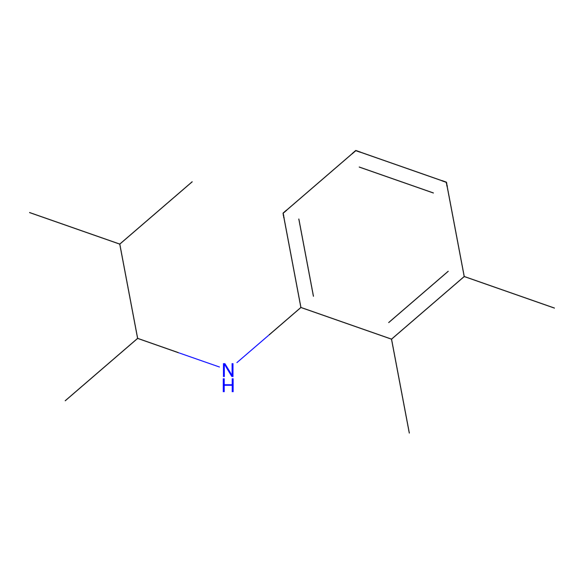 2,3-dimethyl-N-(3-methylbutan-2-yl)aniline molecular structure, CAS 1021054-10-3
