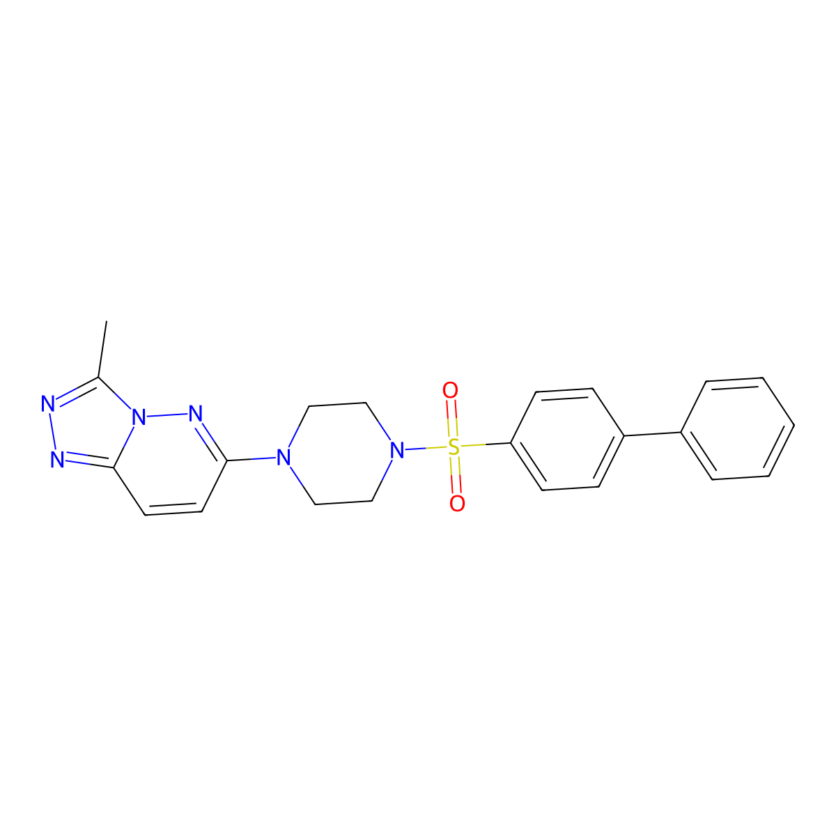 6-(4-([1,1'-Biphenyl]-4-ylsulfonyl)piperazin-1-yl)-3-methyl-[1,2,4]triazolo[4,3-b]pyridazine molecular structure, CAS 1021055-39-9