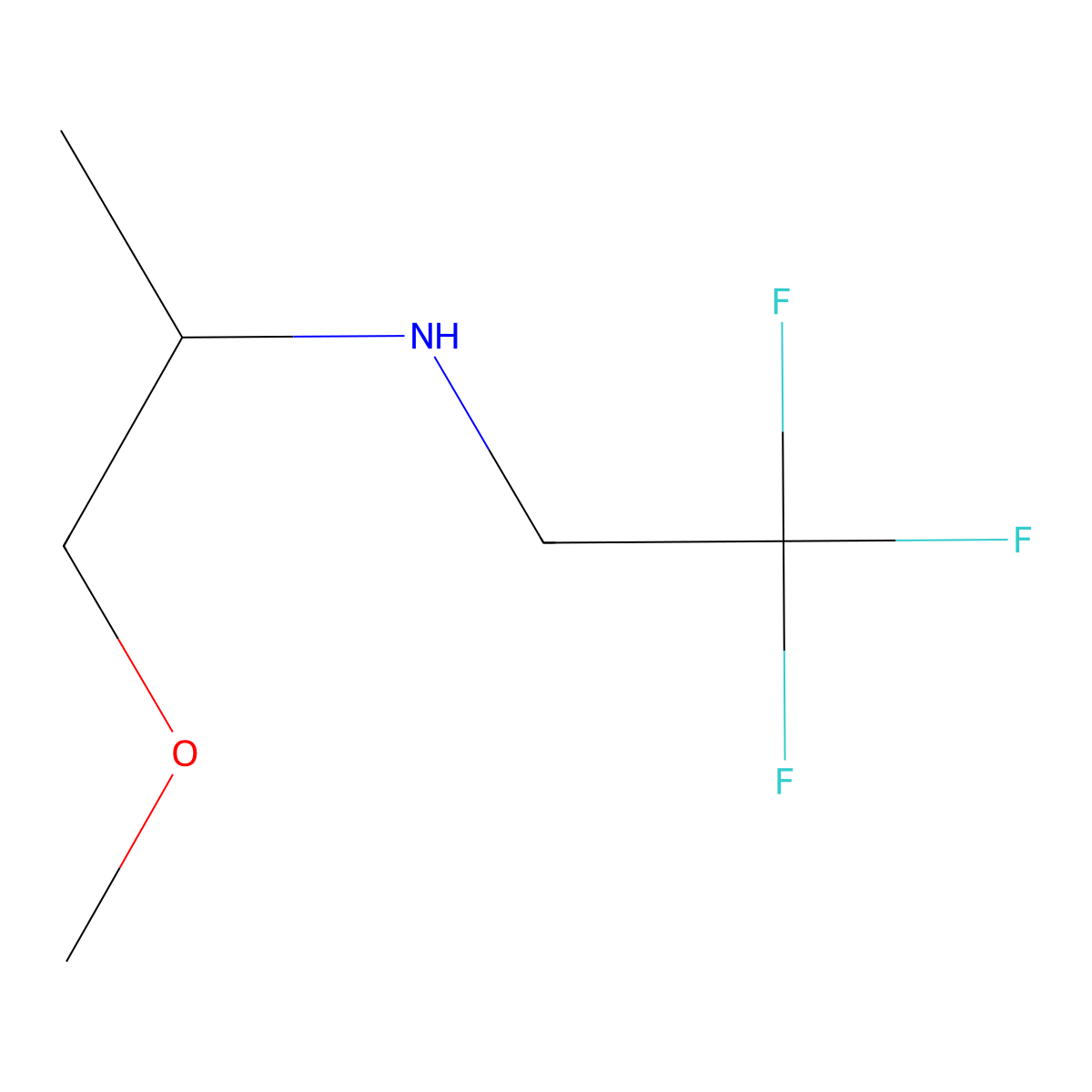 (1-Methoxypropan-2-yl)(2,2,2-trifluoroethyl)amine molecular structure, CAS 1021058-17-2