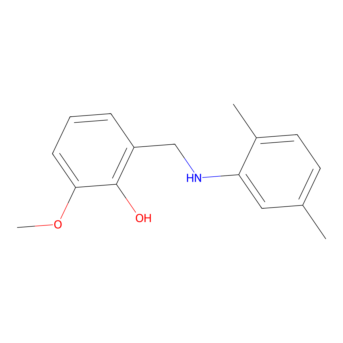 2-{[(2,5-Dimethylphenyl)amino]methyl}-6-methoxyphenol molecular structure, CAS 1021058-46-7