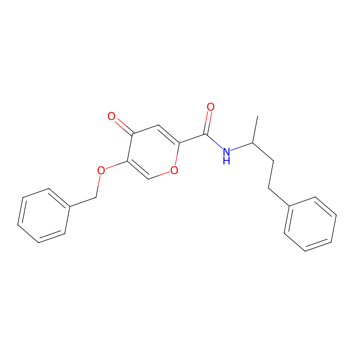 5-(benzyloxy)-4-oxo-N-(4-phenylbutan-2-yl)-4H-pyran-2-carboxamide molecular structure, CAS 1021060-16-1