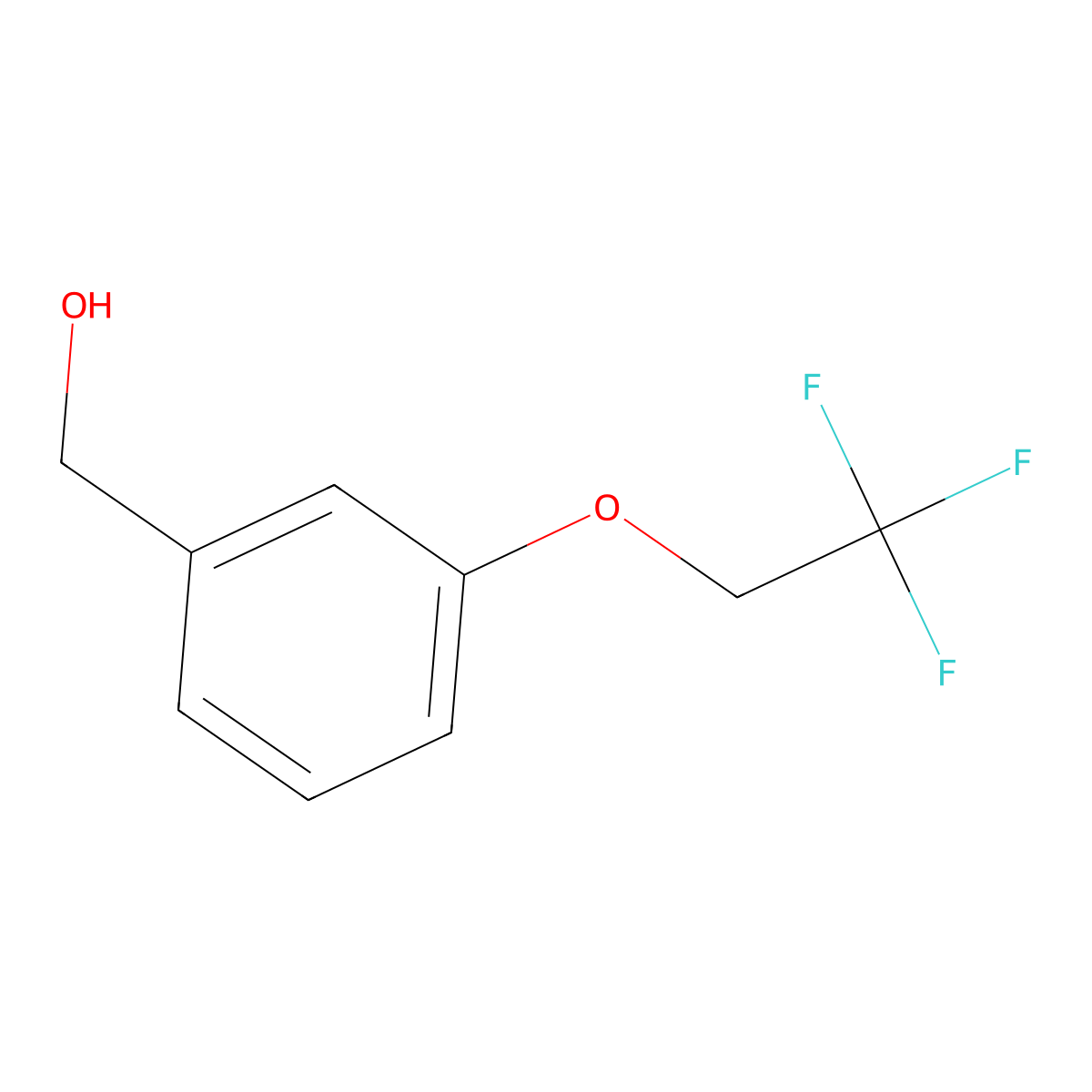 [3-(2,2,2-Trifluoroethoxy)phenyl]methanol molecular structure, CAS 1021063-95-5