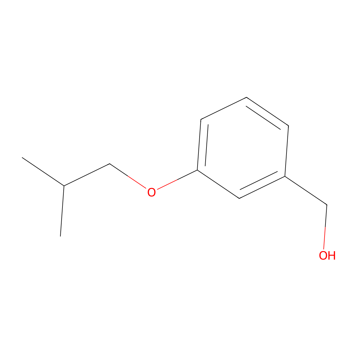 [3-(2-Methylpropoxy)phenyl]methanol molecular structure, CAS 1021064-15-2