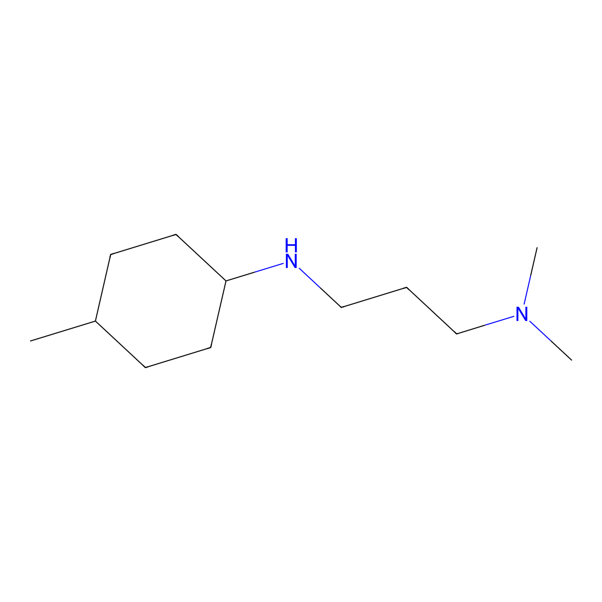 N-[3-(Dimethylamino)propyl]-4-methylcyclohexan-1-amine molecular structure, CAS 1021064-56-1