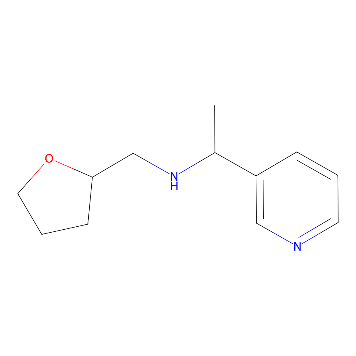 [(Oxolan-2-yl)methyl][1-(pyridin-3-yl)ethyl]amine molecular structure, CAS 1021069-91-9