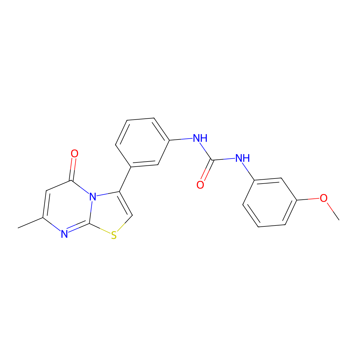 1-(3-methoxyphenyl)-3-(3-(7-methyl-5-oxo-5H-thiazolo[3,2-a]pyrimidin-3-yl)phenyl)urea molecular structure, CAS 1021074-22-5