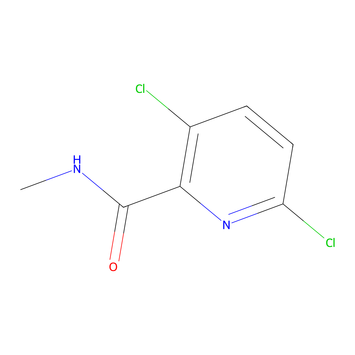 3,6-Dichloro-N-methylpicolinamide molecular structure, CAS 1021077-12-2