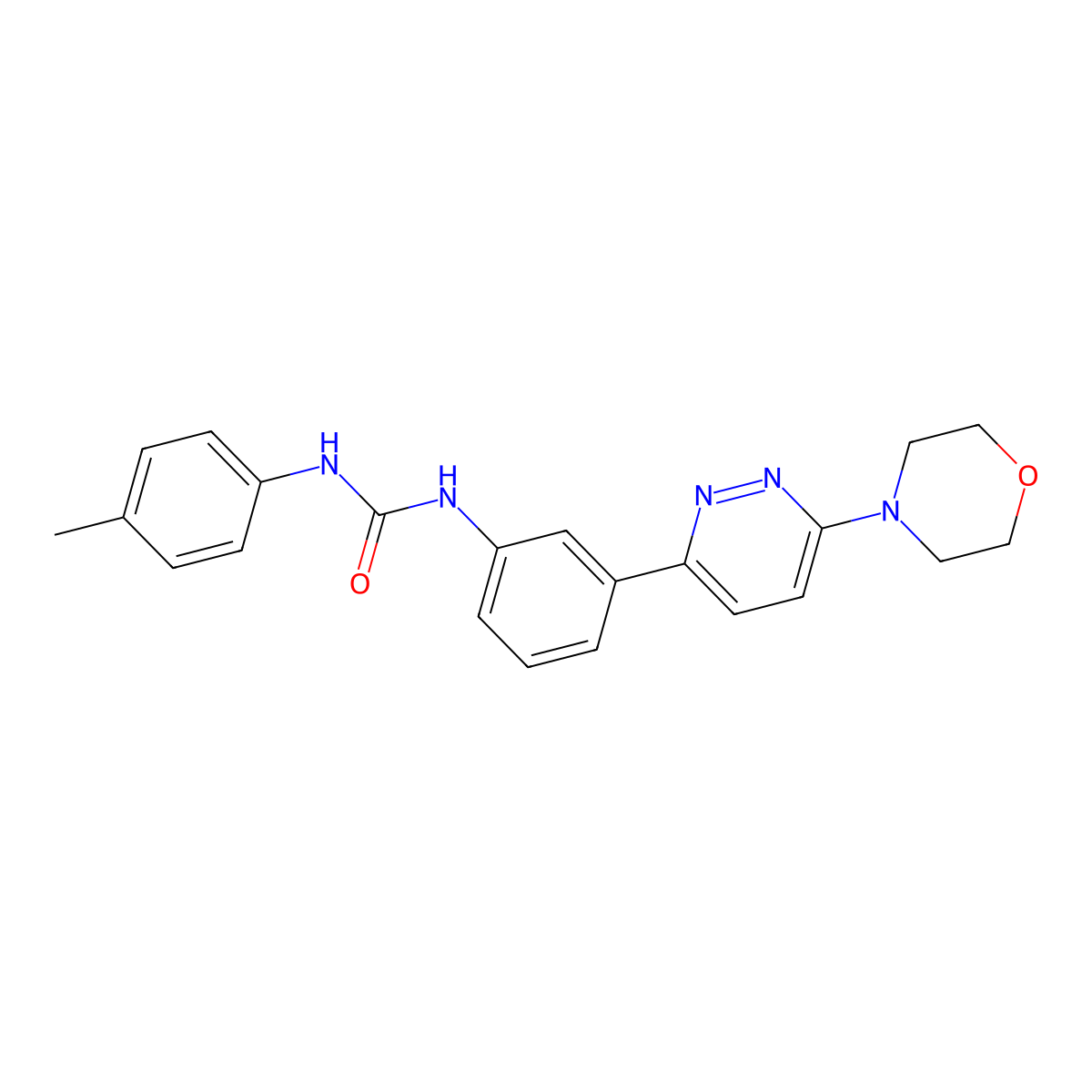 1-(3-(6-Morpholinopyridazin-3-yl)phenyl)-3-(p-tolyl)urea molecular structure, CAS 1021082-16-5