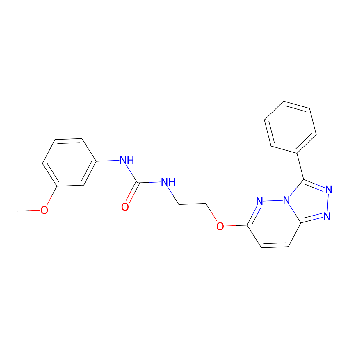 1-(3-Methoxyphenyl)-3-(2-((3-phenyl-[1,2,4]triazolo[4,3-b]pyridazin-6-yl)oxy)ethyl)urea molecular structure, CAS 1021082-56-3