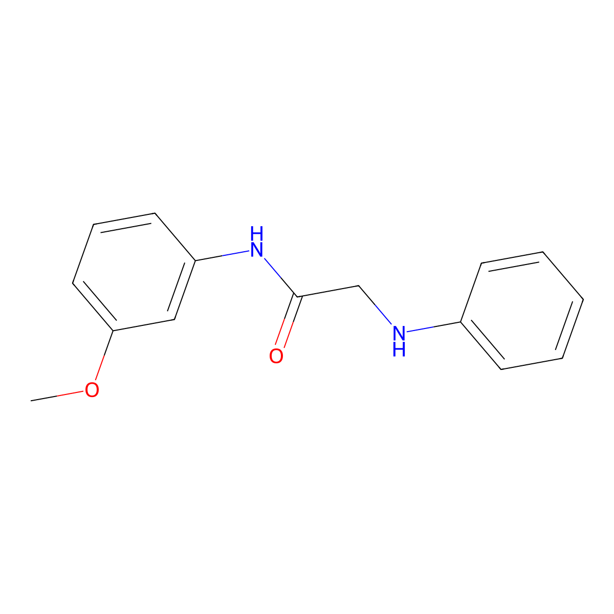 N-(3-methoxyphenyl)-2-(phenylamino)acetamide molecular structure, CAS 1021084-95-6