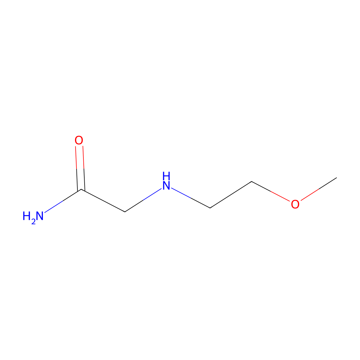 2-[(2-Methoxyethyl)amino]acetamide molecular structure, CAS 1021085-51-7