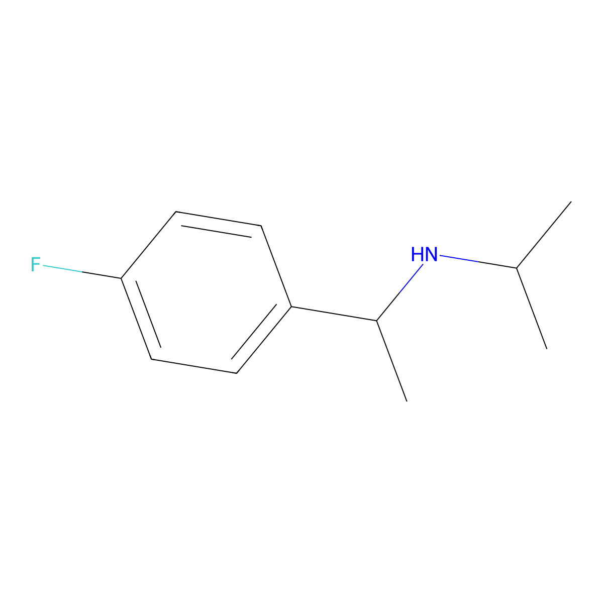 [1-(4-Fluoro-phenyl)-ethyl]-isopropyl-amine molecular structure, CAS 1021091-73-5