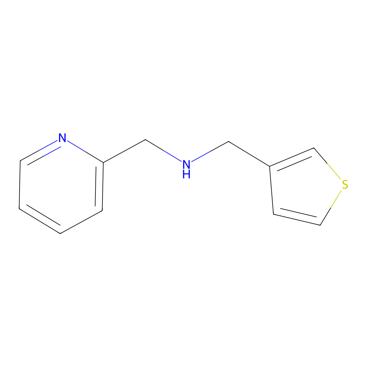 [(Pyridin-2-yl)methyl][(thiophen-3-yl)methyl]amine molecular structure, CAS 1021095-77-1