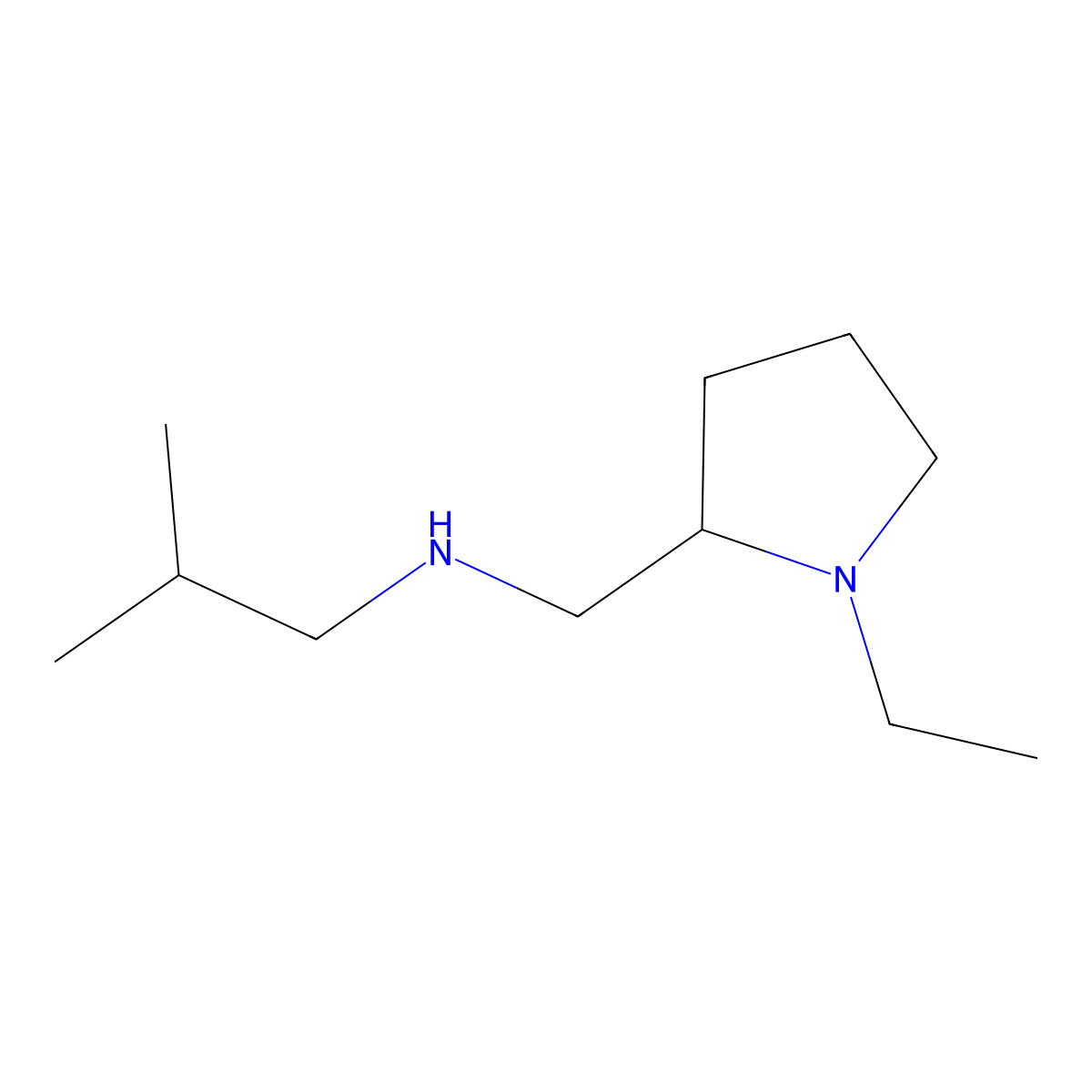 [(1-Ethylpyrrolidin-2-YL)methyl](2-methylpropyl)amine molecular structure, CAS 1021097-33-5