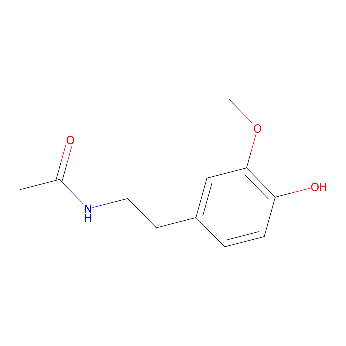 N-[2-(4-Hydroxy-3-methoxyphenyl)ethyl]acetamide molecular structure, CAS 10211-09-3