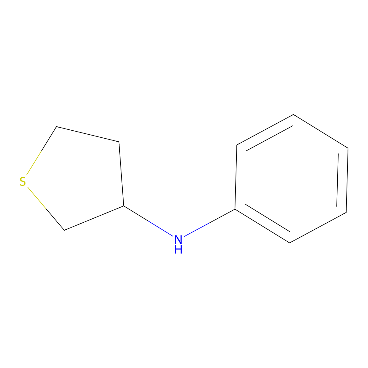 N-phenylthiolan-3-amine molecular structure, CAS 1021107-88-9