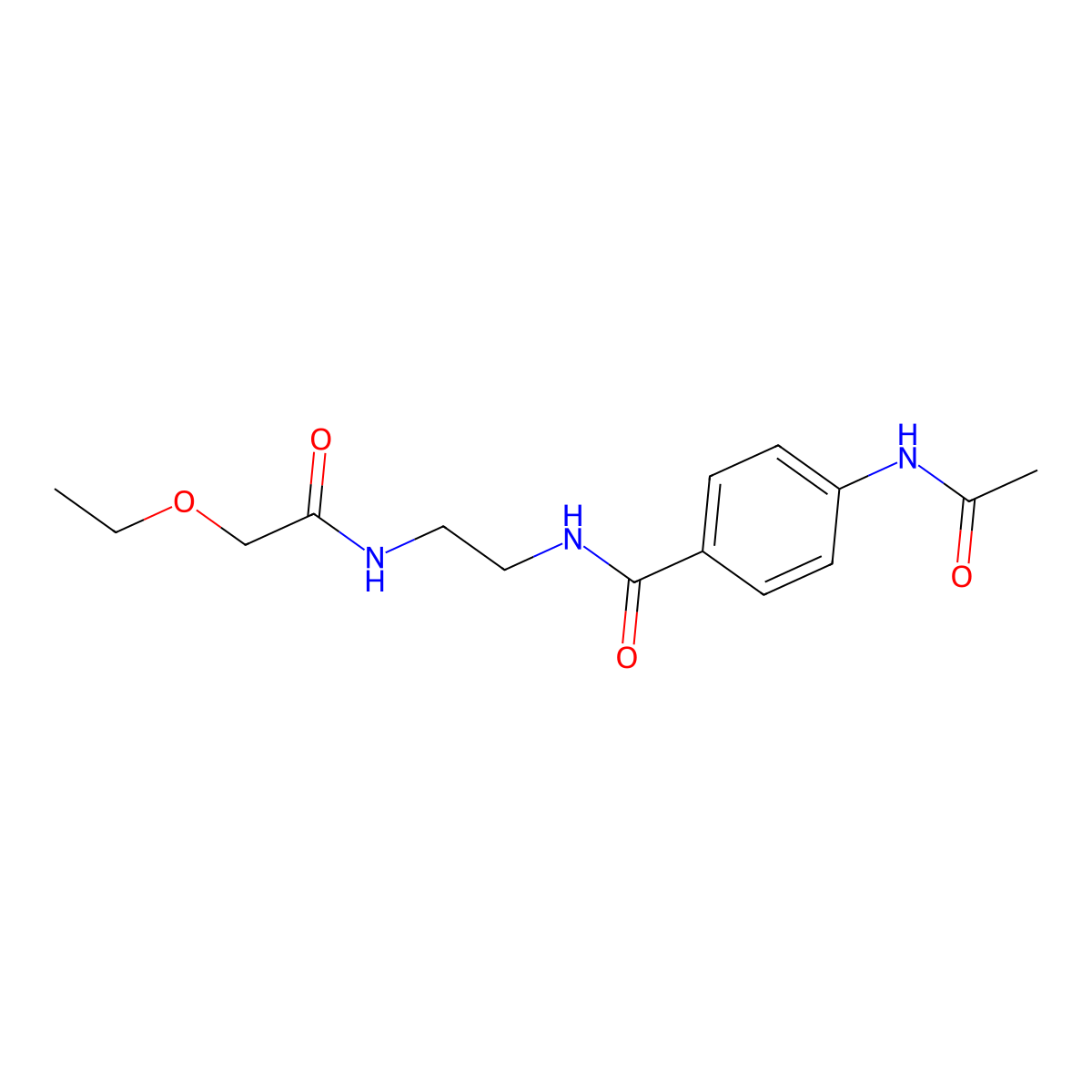 4-acetamido-N-(2-(2-ethoxyacetamido)ethyl)benzamide molecular structure, CAS 1021107-90-3