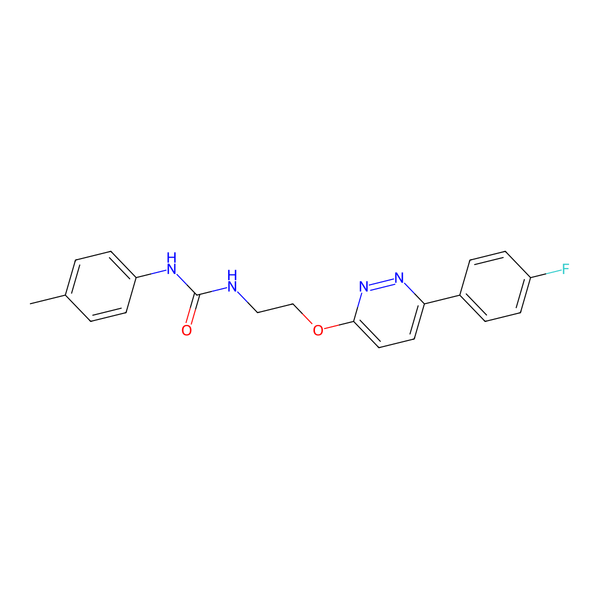 1-(2-((6-(4-Fluorophenyl)pyridazin-3-yl)oxy)ethyl)-3-(p-tolyl)urea molecular structure, CAS 1021112-38-8