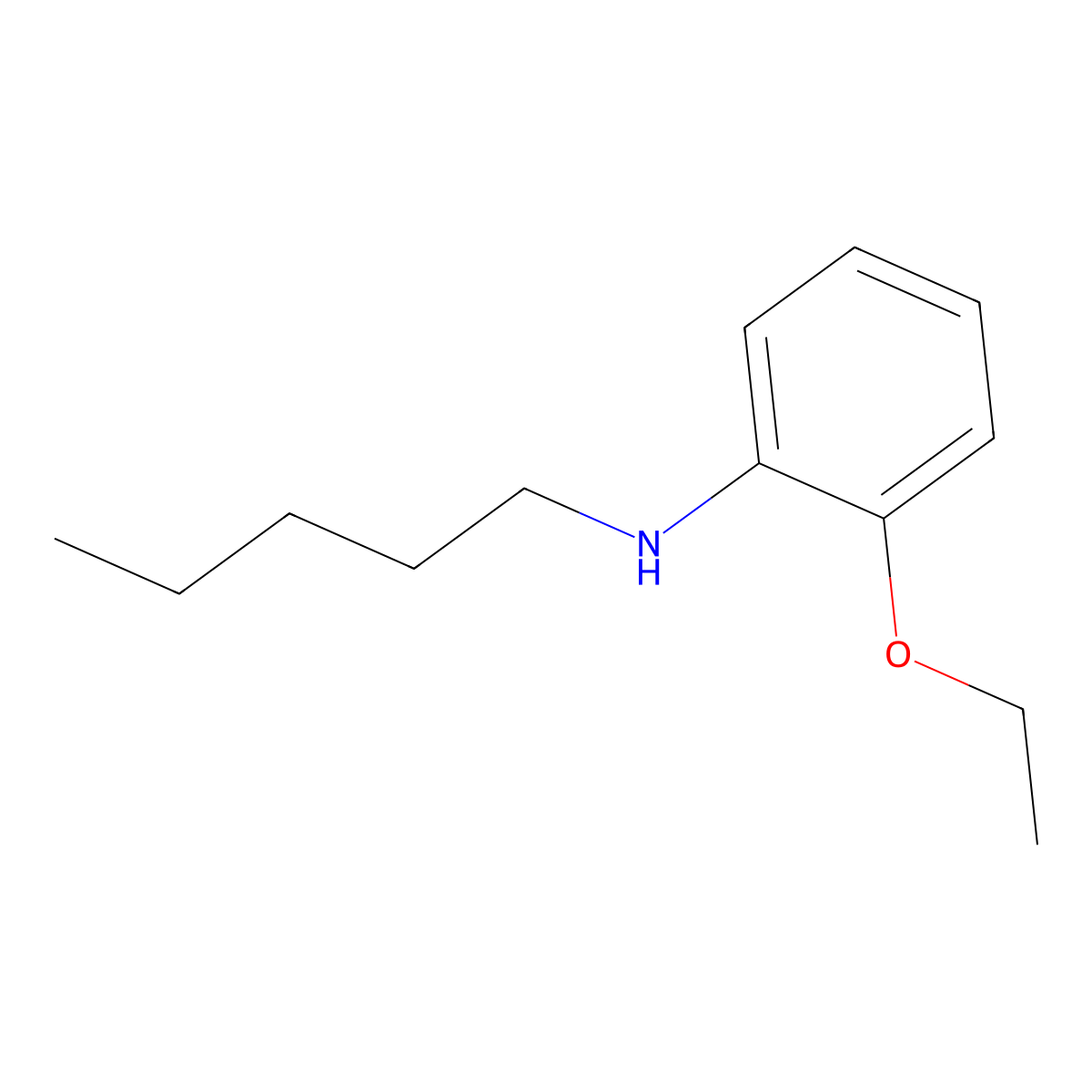 2-ethoxy-N-pentylaniline molecular structure, CAS 1021118-27-3