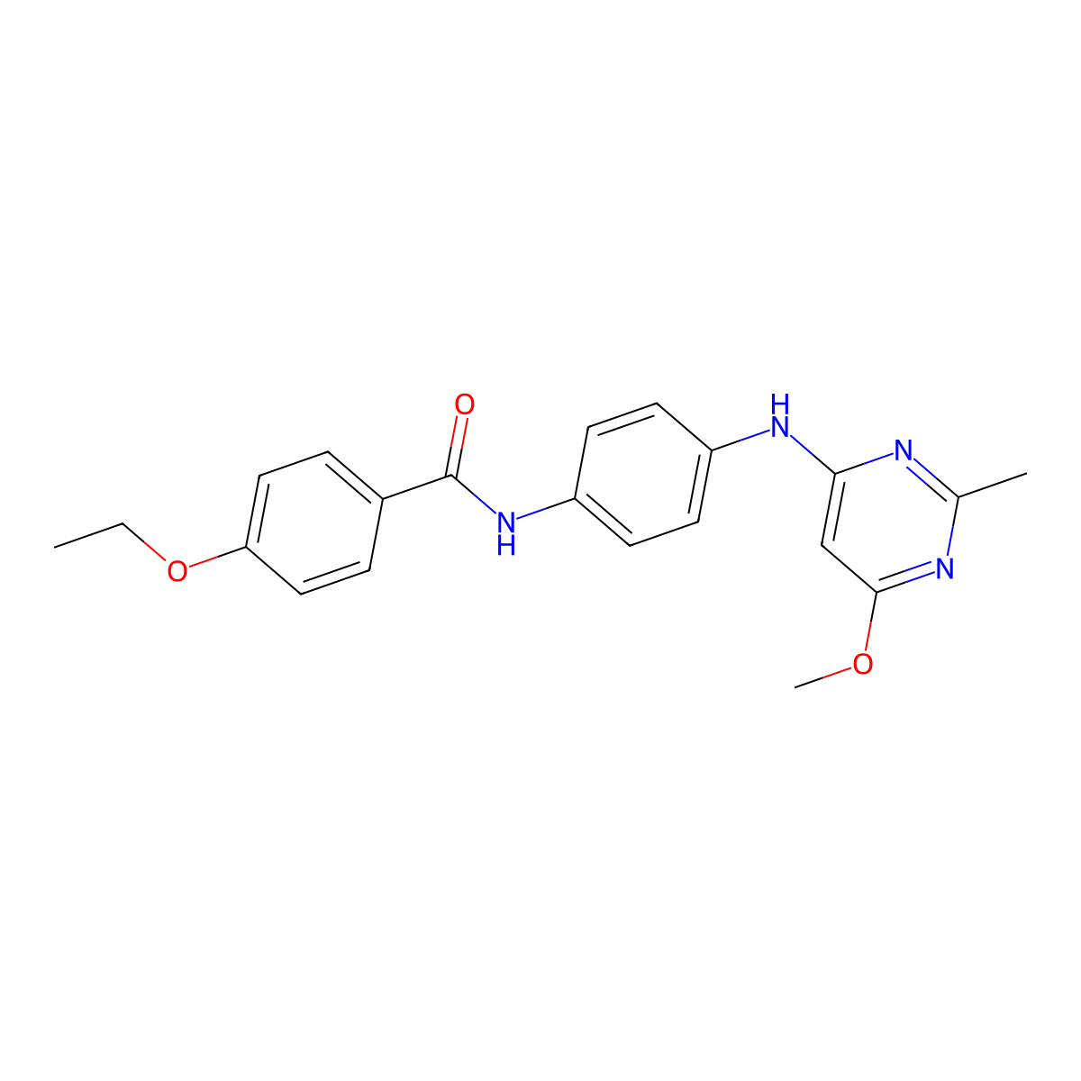 4-ethoxy-N-(4-((6-methoxy-2-methylpyrimidin-4-yl)amino)phenyl)benzamide molecular structure, CAS 1021119-48-1