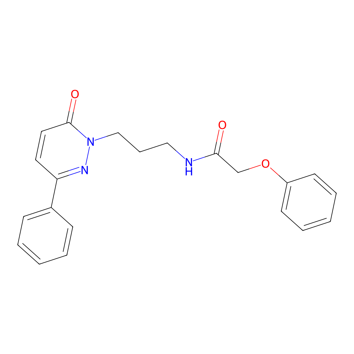 N-(3-(6-oxo-3-phenylpyridazin-1(6H)-yl)propyl)-2-phenoxyacetamide molecular structure, CAS 1021120-37-5