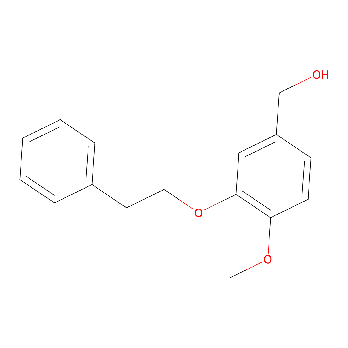(4-Methoxy-3-phenethoxyphenyl)methanol molecular structure, CAS 1021126-94-2