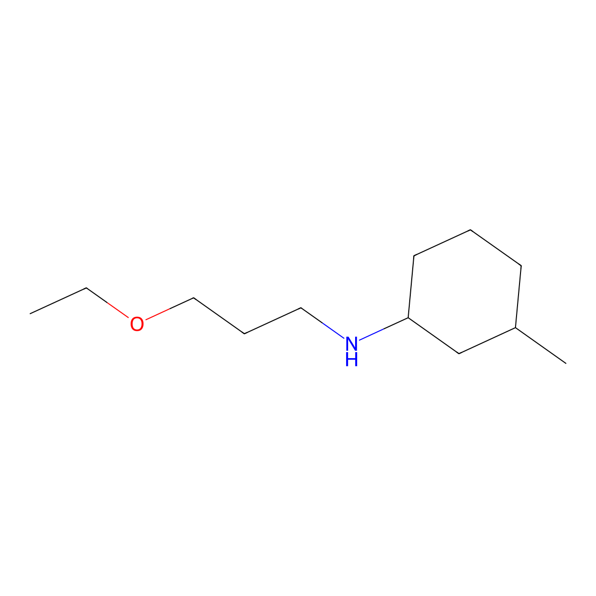 N-(3-ethoxypropyl)-3-methylcyclohexan-1-amine molecular structure, CAS 1021129-13-4