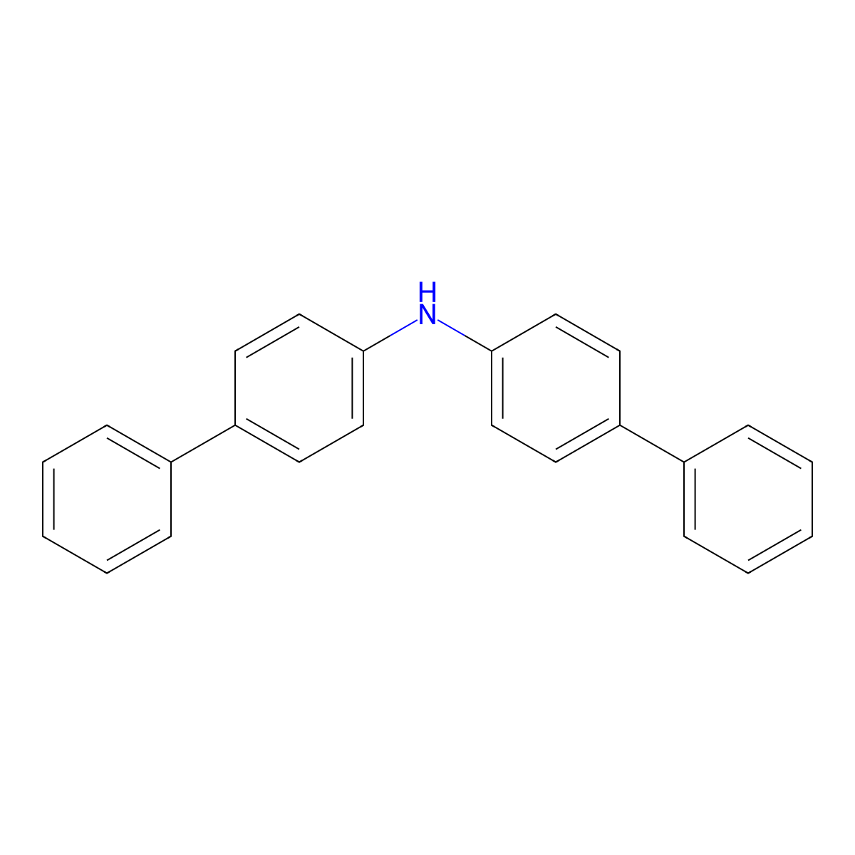 Bis-biphenyl-4-yl-amine molecular structure, CAS 102113-98-4