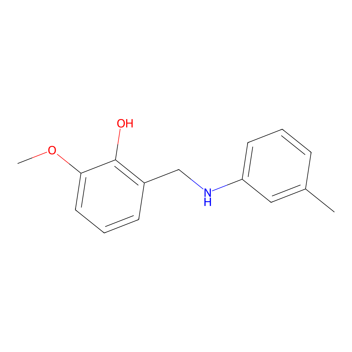 2-Methoxy-6-{[(3-methylphenyl)amino]methyl}phenol molecular structure, CAS 1021135-79-4