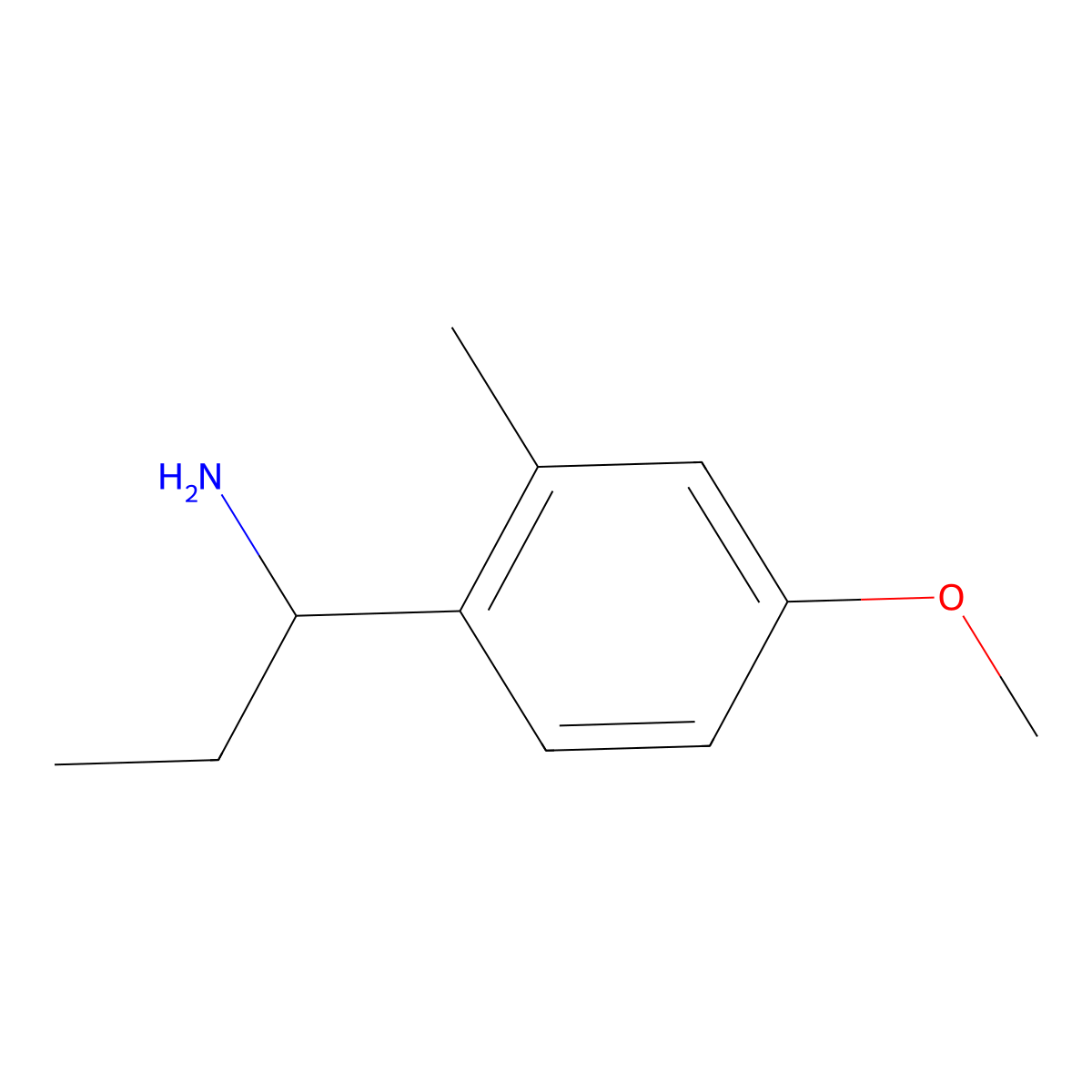 1-(4-Methoxy-2-methylphenyl)propan-1-amine molecular structure, CAS 1021138-12-4