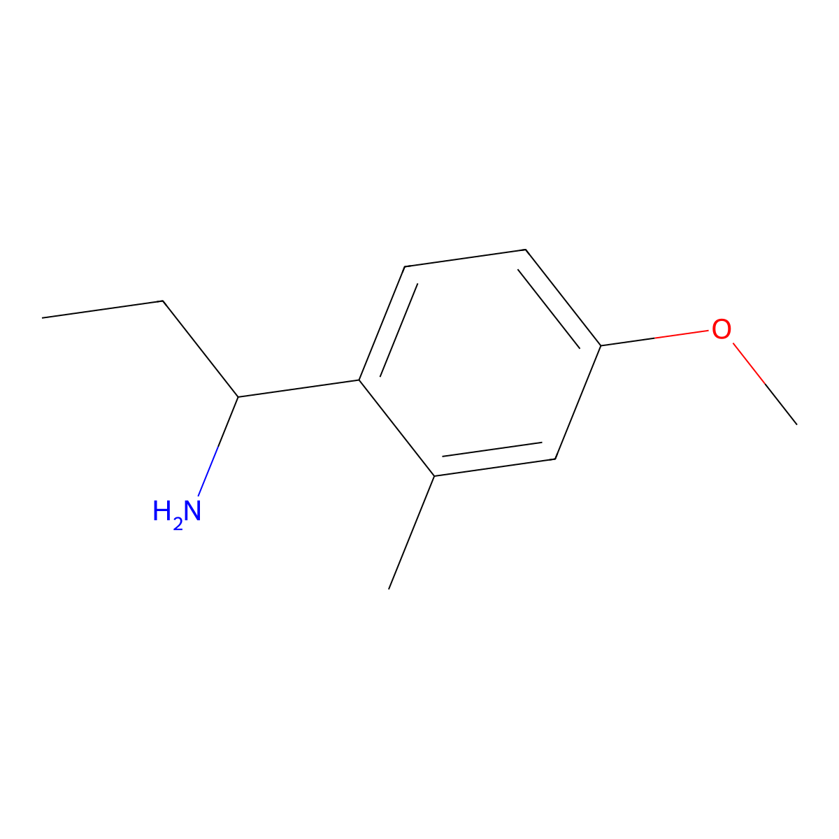 1-(4-Methoxy-2-methylphenyl)propan-1-amine molecular structure, CAS 1021138-12-4