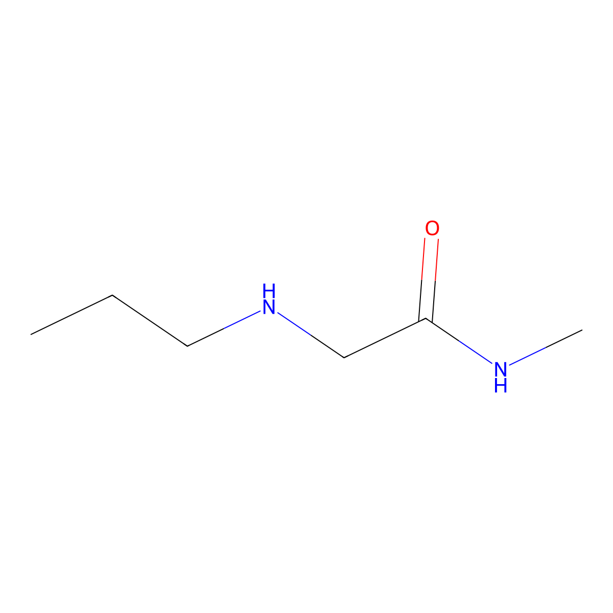 N-methyl-2-(propylamino)acetamide molecular structure, CAS 1021141-15-0